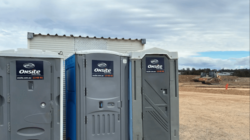 Onsite Rentals toilet hire for construction site facilities